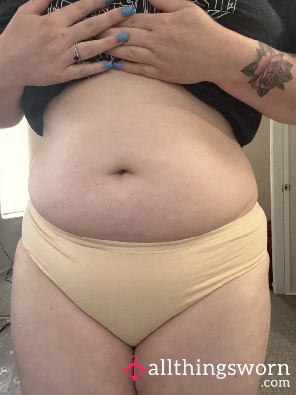 Beige Cotton Panties