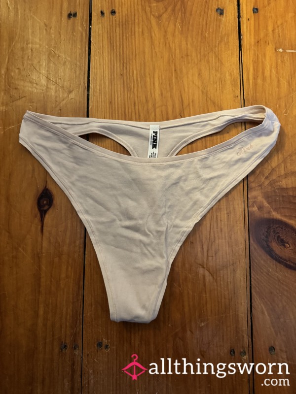 Beige Cotton VS Thong, XXL