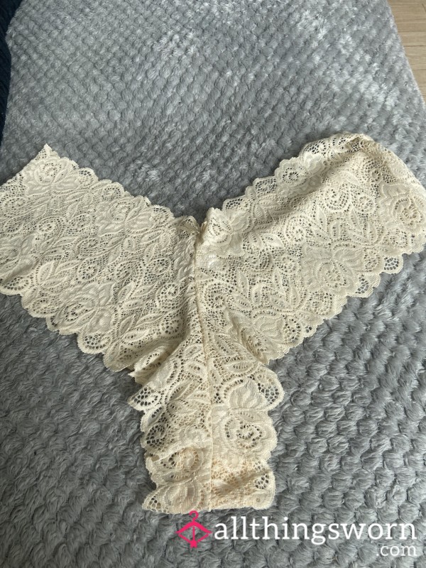 Beige Lace Panties