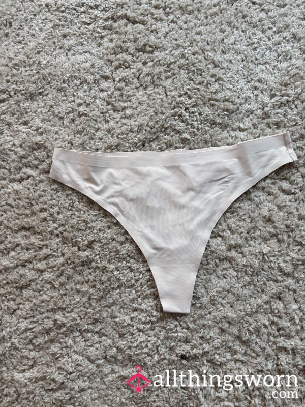 Beige Nylon Thong