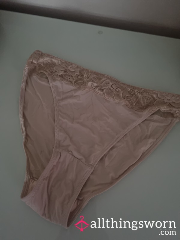 Beige Panties Size 8 Smells Of Me ❤️