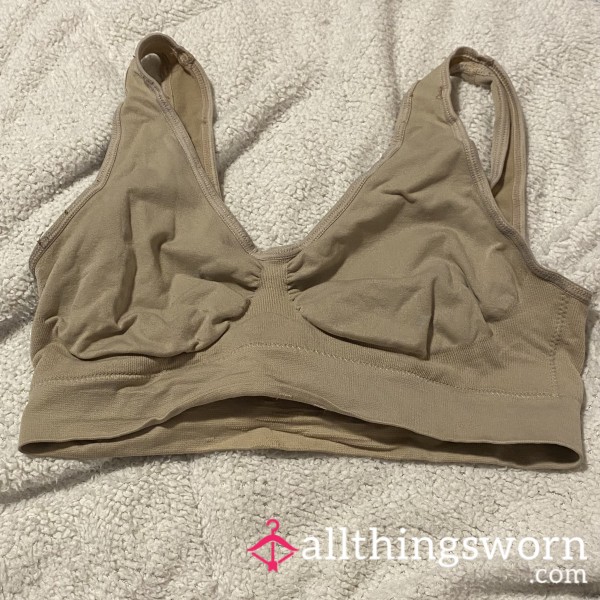 Beige Sports Bra