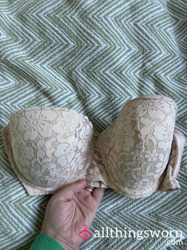 Beige Strapless Bra