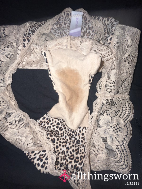 Beige/Leopard Lace Panties