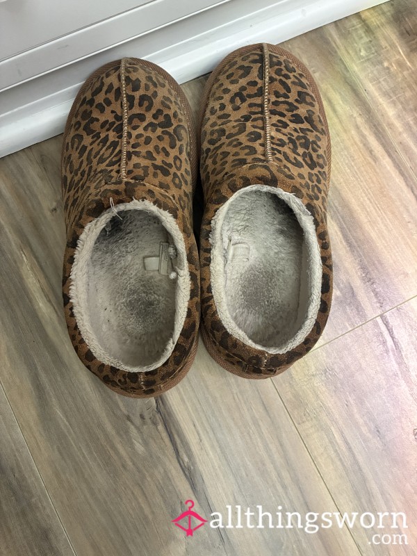 Beloved Leopard Print House Slippers 🐆 Daily Wear & Well Loved