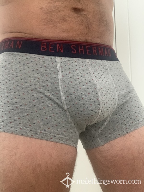 Ben Sherman Brief Trunks Cotton Grey Medium