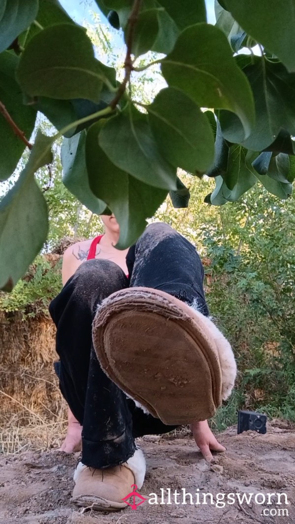 Bent Over In The Garden, Feet & More!!