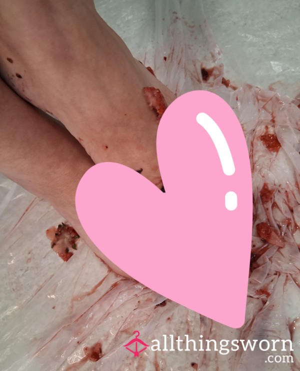 Berries Squashed By Bare Feet