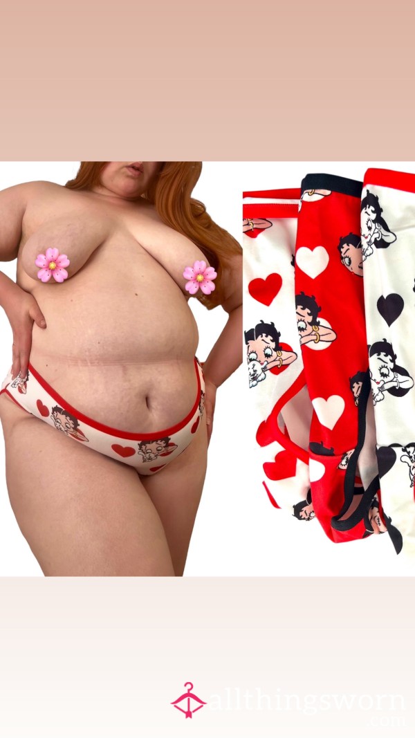 💋 Betty Boop Plus Size Panties | Available In 3 Different Styles, All With White Gusset 💋