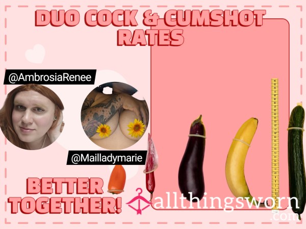 BFF DUO D*ck & C*mSHOT RATES W/@AmbrosiaRenee & @Mailladymarie💋