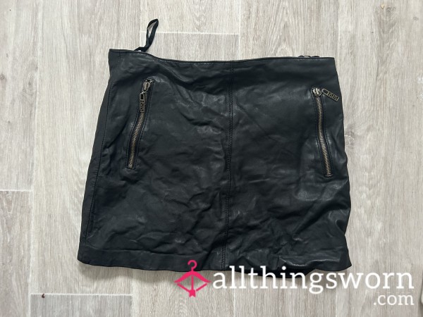 Biba Leather Skirt