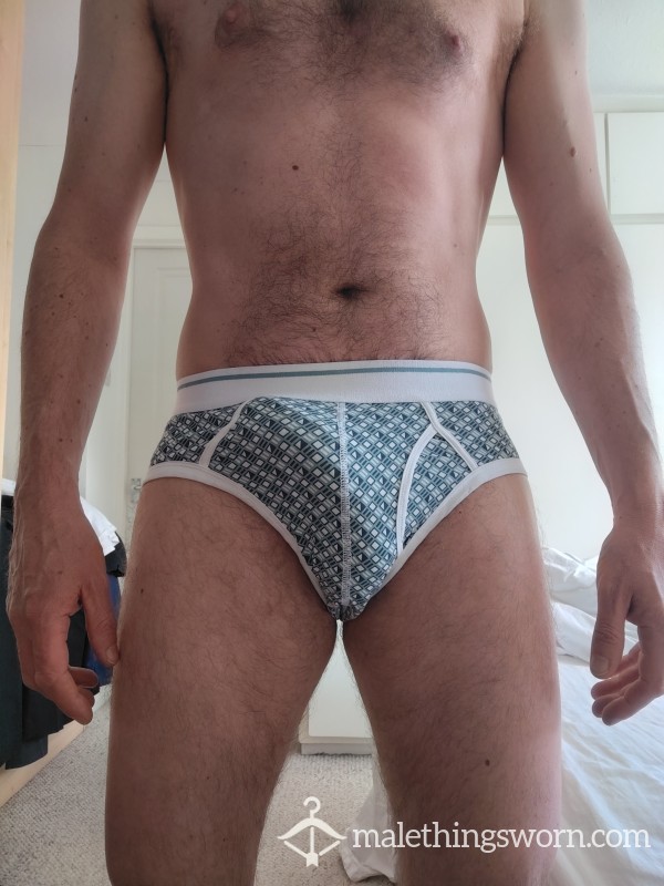 Big Bush Musky Sweat Three Day Worn Briefs With A Generous Load 😜