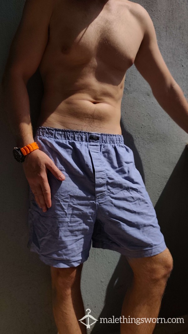 Big Light Alpha Cotton Blue Pj Shorts