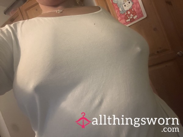 Big Nipples Titties Playing In My Tshirt