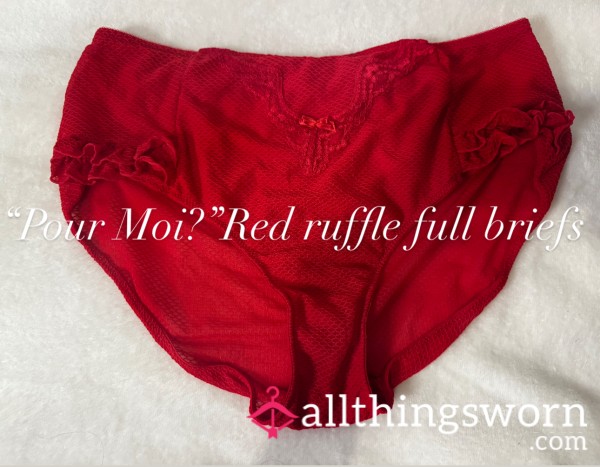 Big Red Ruffle Panties