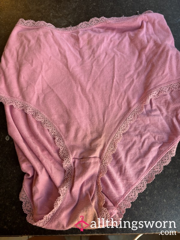 Big Soft Pink Cotton Panties Straight Off My Body