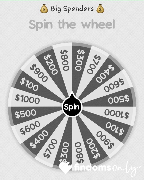 Big Spenders ONLY