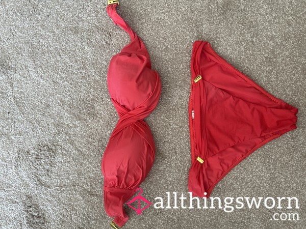 Bikini Worn 5 Hours In Red Hot Sun, Top And Bottom Included!