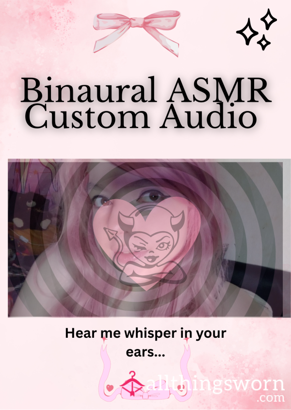 Binaural Custom ASMR Audio For You 🎙🎧💗