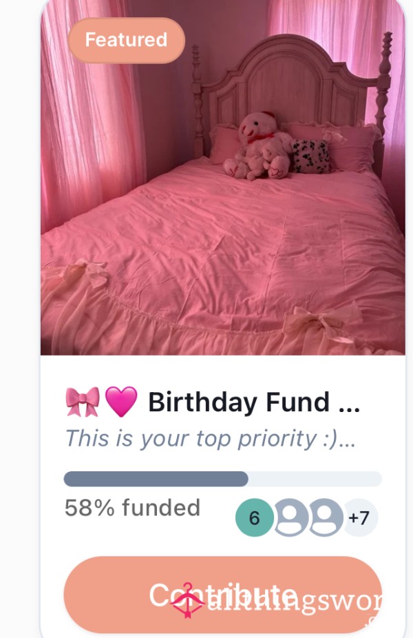 🎀 Birthday Fund 😍🎀 60%