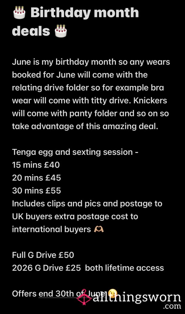 Birthday Month Deals 🥳