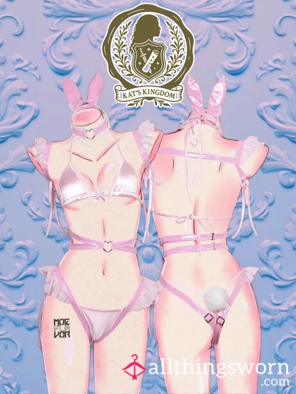 💘 Bittersweet Bunny | MoeFlavor “Valentine Bunny” Lingerie Set (3XL)