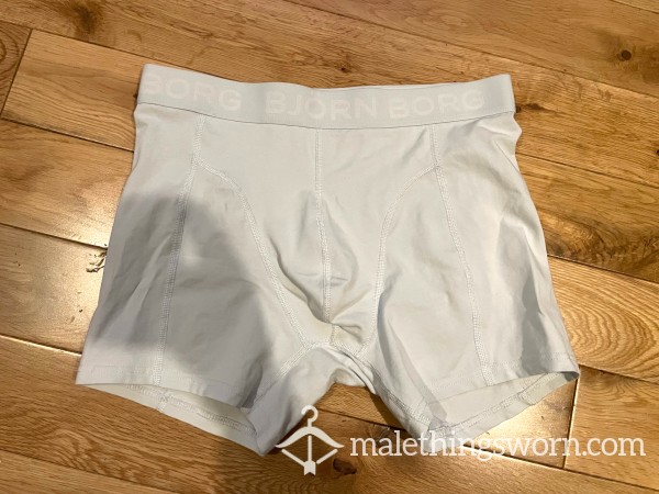 Bjorn Borg Light Blue Boxer Shorts (M)- Ready To Be Customised For You