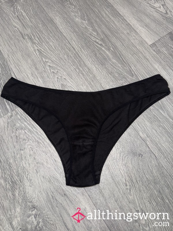 Black 24-Hour Worn Panties 🫦