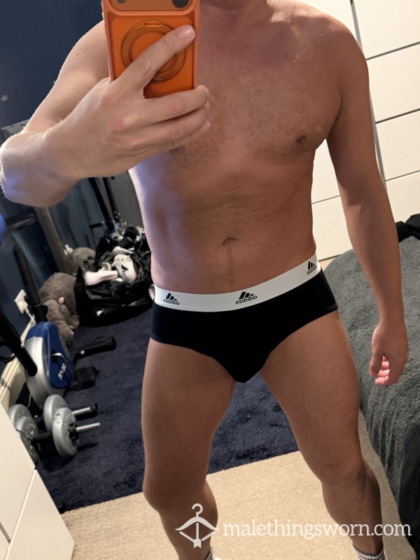 Black Adidas Briefs UK M
