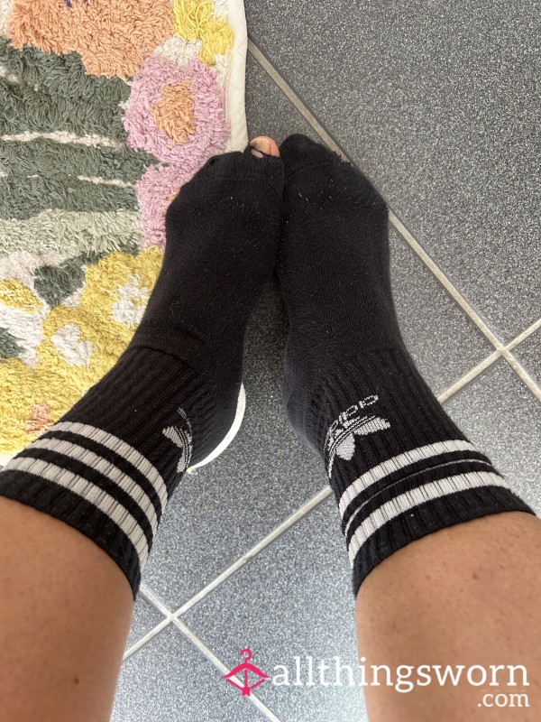 Black Adidas Holey Work Socks