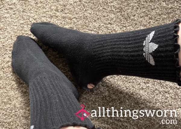 Black Adidas Socks