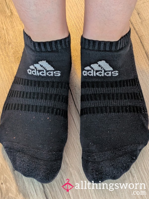Black Adidas Trainers Socks.