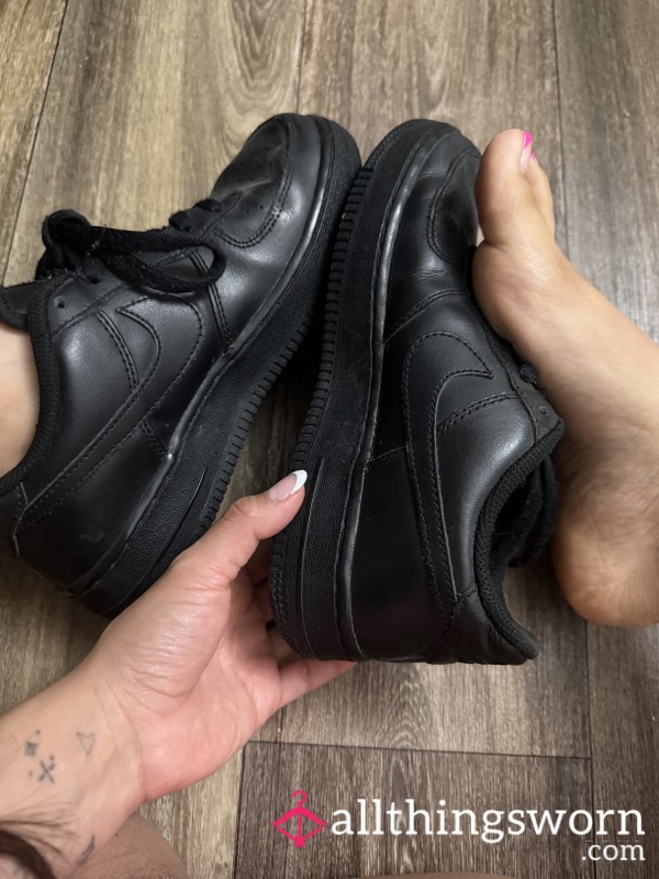 Black Air Force Nikes Size 7 Had Them For Years