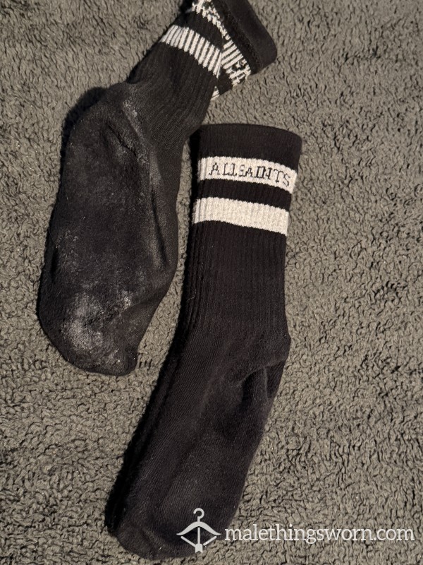 Black All Saints Socks With Plenty Of Sole