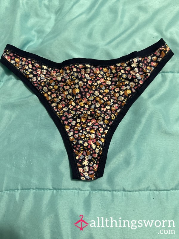 Black And Flor*l Cheeky