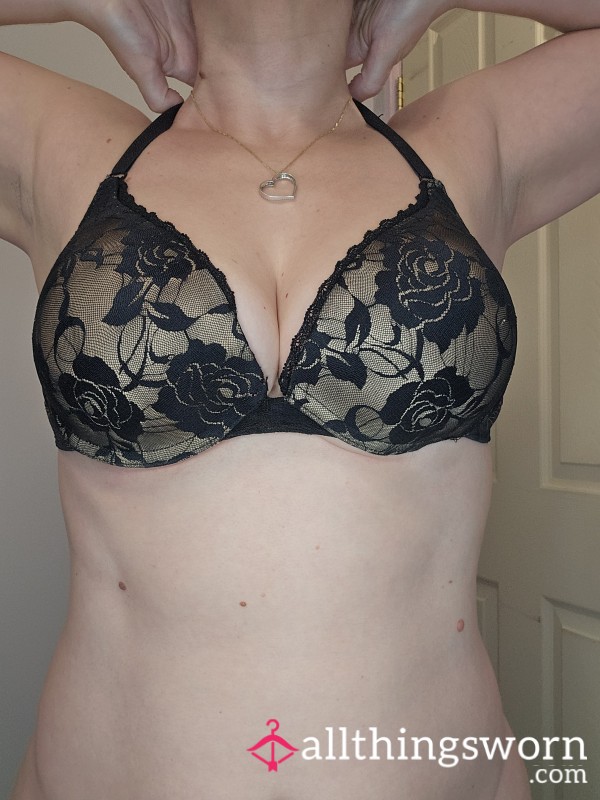 Black And Gold Bra