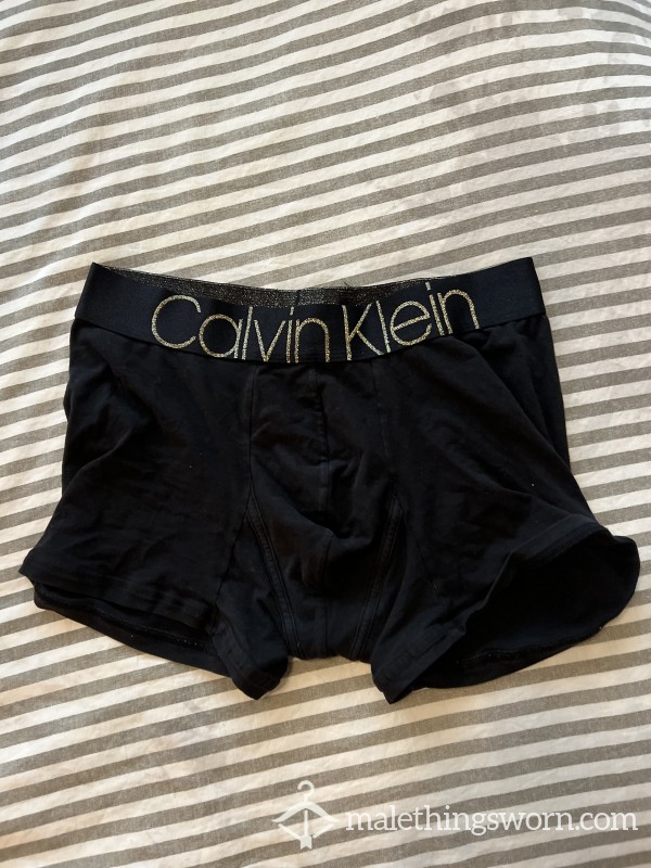 Black And Gold Calvin Klein Boxers