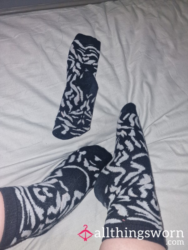 Black And Gray Socks