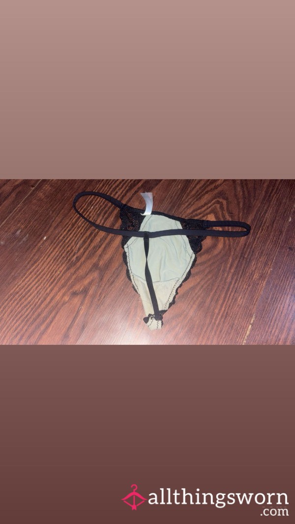 Black And Green Thongs