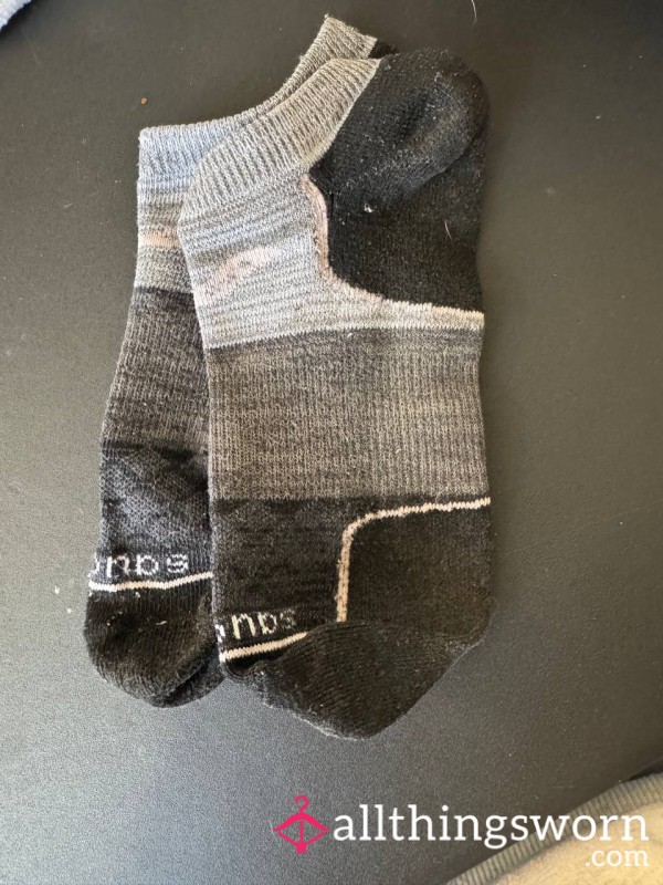 Black And Grey Cotton Socks