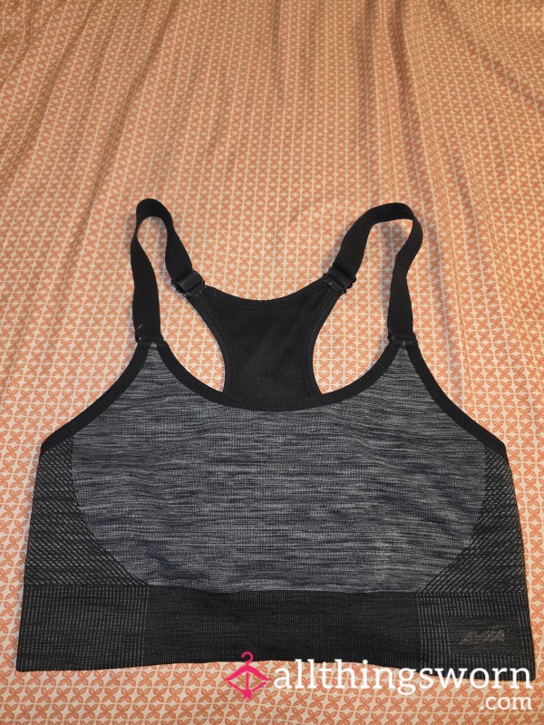 Black And Grey Sports Bra