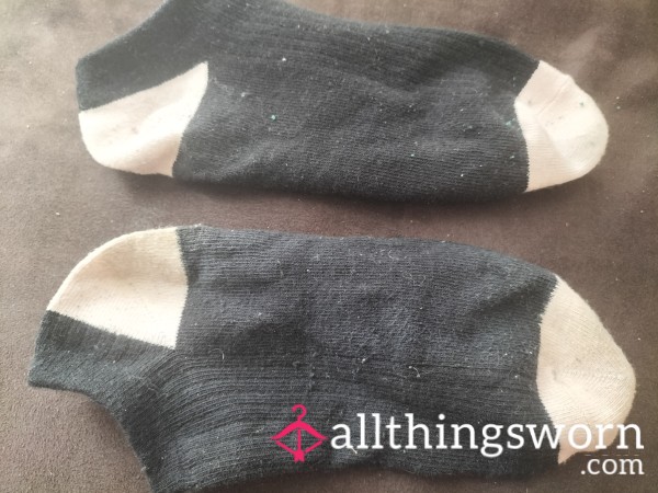 Black And Pink Ankle Socks Smell Of Me