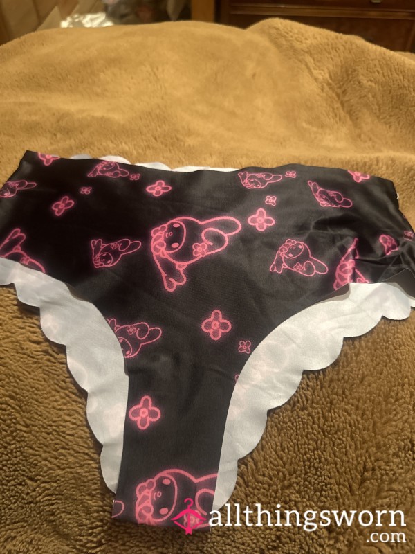 Black And Pink Bunny  Panties