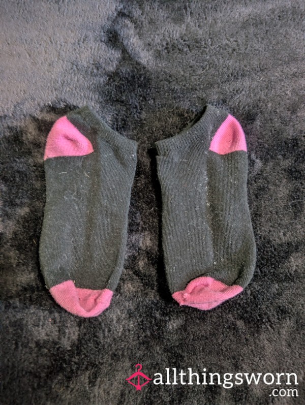 Black And Pink Socks