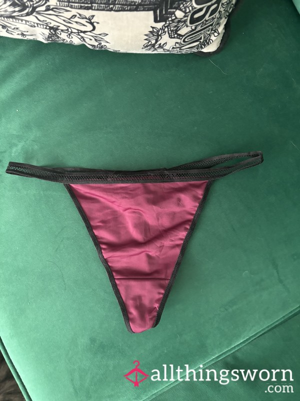 Black And Purple G-String