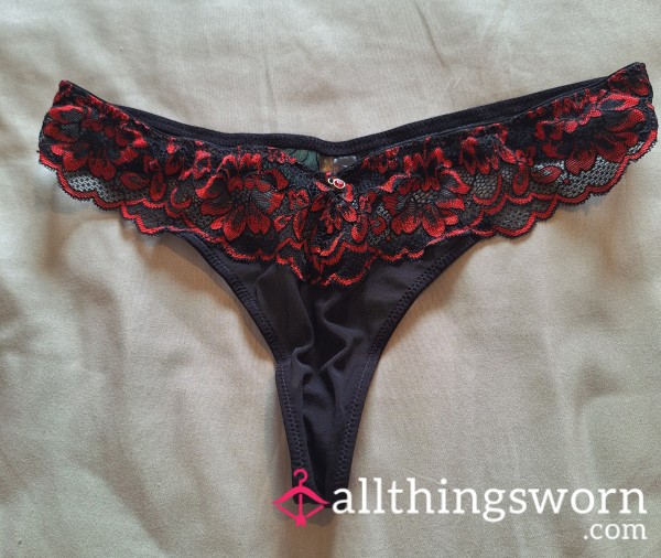 Black And Red Ann Summers Thong