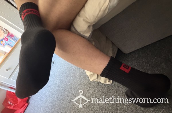 Black And Red Bench Socks