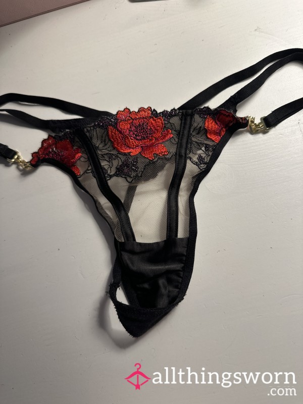 Black And Red S**y Lace Ann Summers Thong
