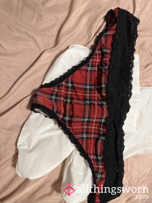 Black And Red Thong