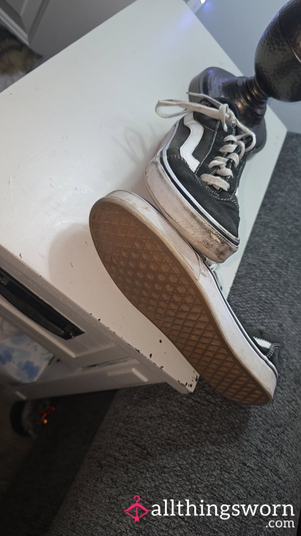 Black And White 7 Year Old Vans...